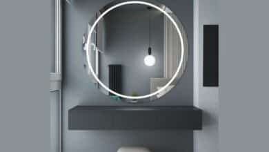 dressing table mirror with lights